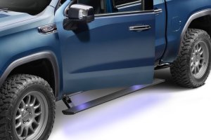 Chevrolet Silverado 2500 Running Boards - AMP Research - PowerStep Plug-N-Play - Black - 2024+